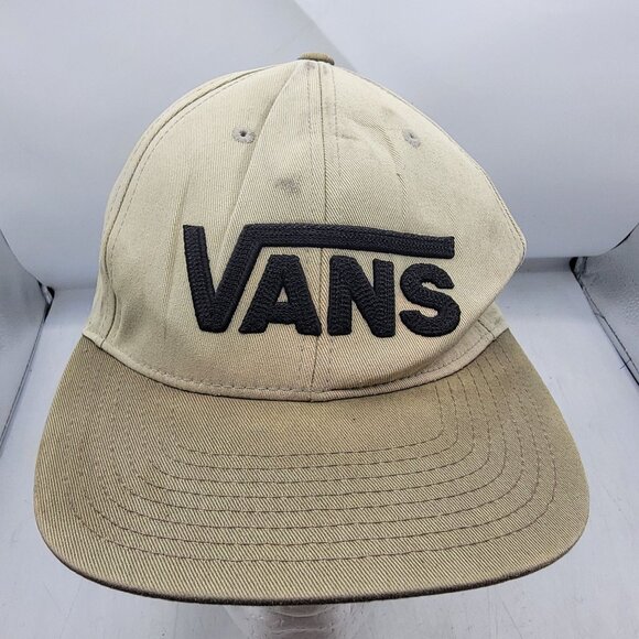 VANS Drop V II Beige Snapback Hat Casual Outdoors Adjustable Lightweight - Picture 1 of 9